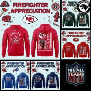 NFL Firefighter Appreciation 2026 Pullover Hoodie
