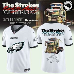 NFL x The Strokes Reality Awaits Tour 2026 Graphic Football Jersey 2
