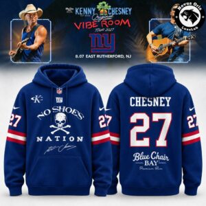 New York Giants x Kenny Chesney The Original Vibe Room Tour 2027 Hoodie