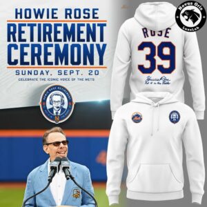 New York Mets Howie Rose Retirement 39 Years Pullover Hoodie