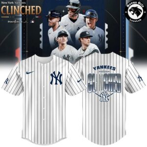 New York Yankees 2026 Postseason Clinched Baseball Jersey 1