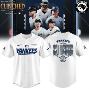 New York Yankees 2026 Postseason Clinched Baseball Jersey 4