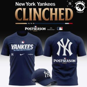 New York Yankees 2026 Postseason Clinched Navy Graphic T Shirt 2