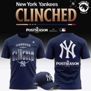 New York Yankees 2026 Postseason Clinched Navy Graphic T Shirt 4