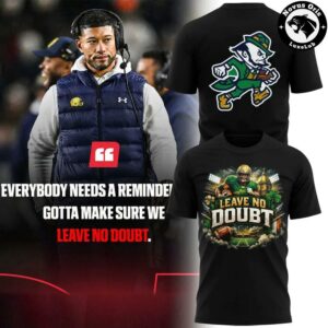 Notre Dame Fighting Irish Leave No Doubt Revenge Tour T Shirt 2