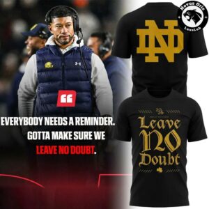 Notre Dame Fighting Irish Leave No Doubt Revenge Tour T Shirt 3