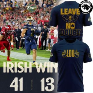 Notre Dame Shamrock Series Leave No Doubt Graphic T-Shirt