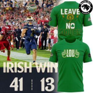 Notre Dame Shamrock Series Leave No Doubt Graphic T Shirt 2