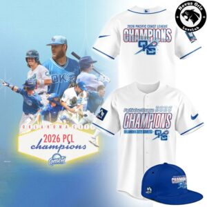 Oklahoma City Comets Pacific Coast League Champions 2026 Baseball Jersey 2