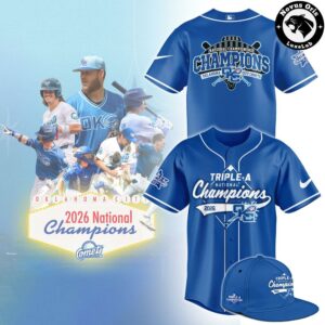 Oklahoma City Comets Triple A National Champions 2026 Baseball Jersey 3