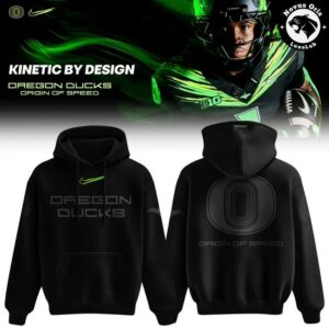 Oregon Ducks Origin of Speed 2026 Forest Night Green Pullover Hoodie 2