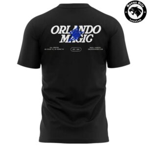 Orlando Magic NBA Magic University 2026 Black Graphic T Shirt 3