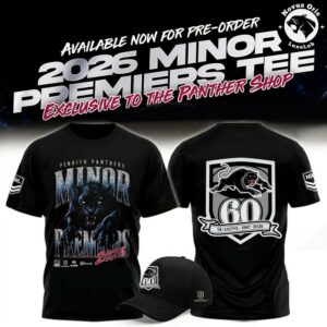 Penrith Panthers 2026 Minor Premiers 60th Anniversary T-Shirt