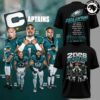 Philadelphia Eagles 2026 Captains Black Graphic T-Shirt