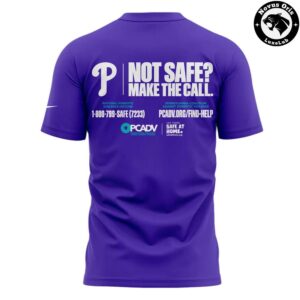 Philadelphia Phillies Not Safe Make The Call 2026 T Shirt 3