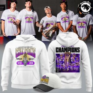 Philadelphia Waterdogs PLL 2026 Champions White Graphic Hoodie 5