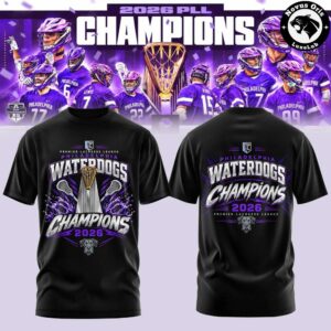 Philadelphia Waterdogs PLL 2026 Champions White Graphic T Shirt 4
