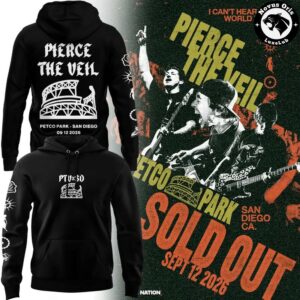 Pierce The Veil x San Diego Padres 2026 Petco Park Graphic Hoodie 2