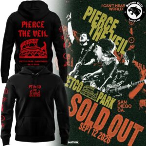 Pierce The Veil x San Diego Padres 2026 Petco Park Graphic Hoodie 3