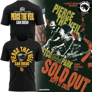 Pierce The Veil x San Diego Padres 2026 Petco Park Graphic T-Shirt