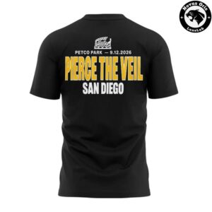 Pierce The Veil x San Diego Padres 2026 Petco Park Graphic T Shirt 3