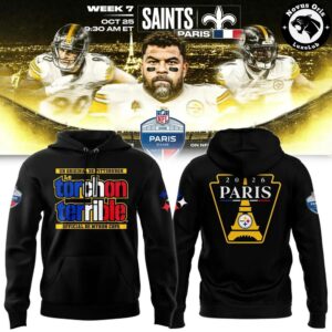 Pittsburgh Steelers 2026 NFL Paris Game Graphic Hoodie 2