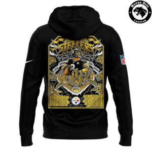 Pittsburgh Steelers 2026 Season Schedule Black Pullover Hoodie 3