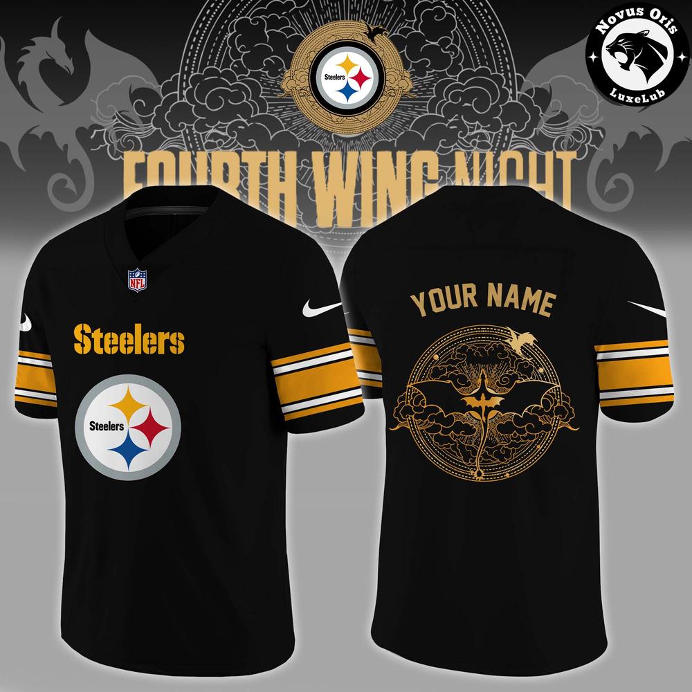 Pittsburgh Steelers Fourth Wing Night 2026 Custom Football Jersey