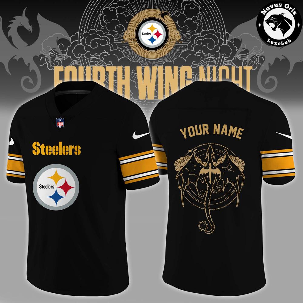 Pittsburgh Steelers Fourth Wing Night 2026 Custom Football Jersey