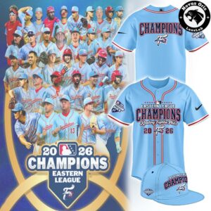 Reading Fightin Phils Eastern League Champions 2026 Baseball Jersey 3