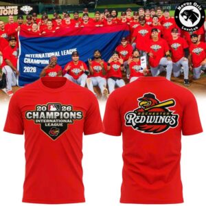 Rochester Red Wings International League Champions 2026 Graphic T Shirt 4