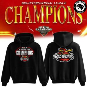 Rochester Red Wings International League Champions 2026 Pullover Hoodie 1