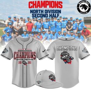 Rocket City Trash Pandas North Division Champions 2026 Baseball Jersey