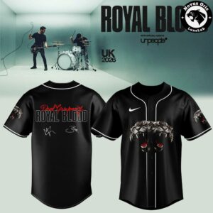 Royal Blood UK Tour 2026 Unpeople Special Guest Signature Baseball Jersey 3