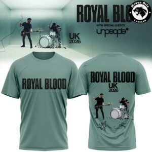 Royal Blood UK Tour 2026 Unpeople Special Guest Signature T-Shirt