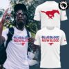 SMU Mustangs Football Blue Blood New Blood Graphic T-Shirt