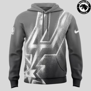 San Antonio Spurs Worn With Obsession 2026 Grey Graphic Hoodie 2