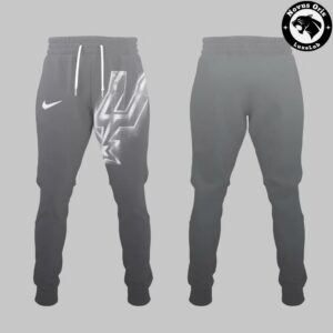 San Antonio Spurs Worn With Obsession 2026 Grey Graphic Hoodie 5