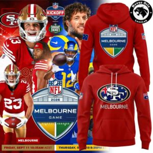 San Francisco 49ers Melbourne Game International Series 2026 Hoodie 2