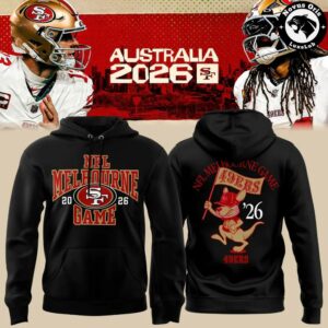 San Francisco 49ers Melbourne Game International Series 2026 Hoodie 4