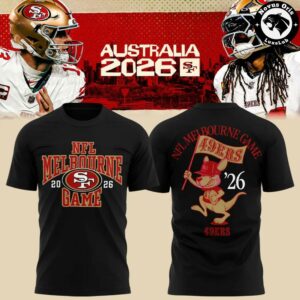 San Francisco 49ers Melbourne Game International Series 2026 T Shirt 4