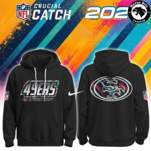 San Francisco 49ers NFL Crucial Catch 2026 Intercept Cancer Hoodie 3