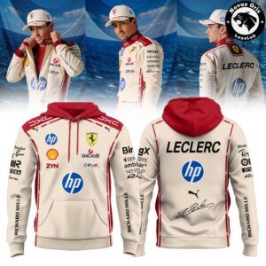 Scuderia Ferrari Charles Leclerc Monaco GP F1 2026 Graphic Hoodie