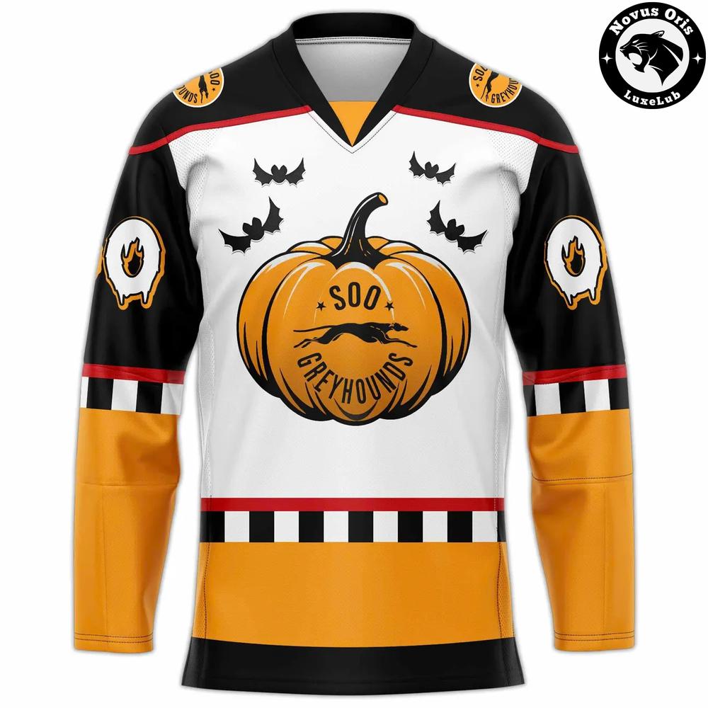Soo Greyhounds x Halloween Night 2026 Hockey Jersey Soo Greyhounds x Halloween Night 2026 Hockey Jersey