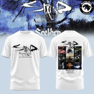 Staind Break The Cycle 25th Anniversary Tour 2026 Graphic T Shirt 6
