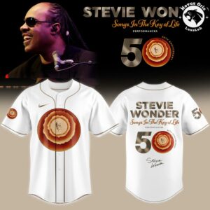 Stevie Wonder Songs in the Key of Life 50th Anniversary Baseball Jersey 3