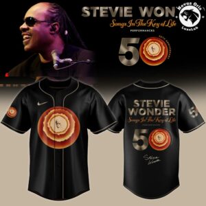 Stevie Wonder Songs in the Key of Life 50th Anniversary Baseball Jersey 4