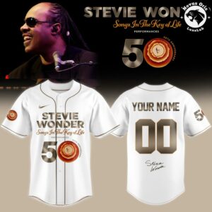 Stevie Wonder Songs in the Key of Life 50th Anniversary Baseball Jersey 5