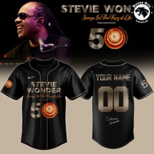 Stevie Wonder Songs in the Key of Life 50th Anniversary Baseball Jersey 6