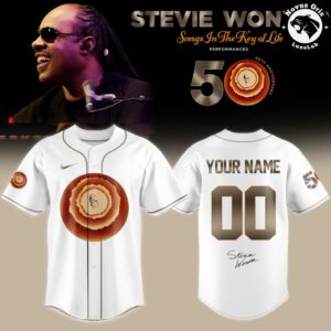 Stevie Wonder Songs in the Key of Life 50th Anniversary Baseball Jersey 7